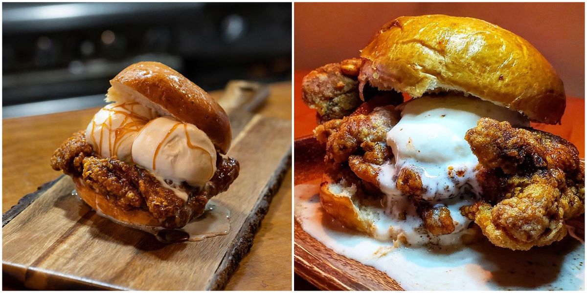 Toronto's Chicken Ice Cream Sandwich Lets You Eat Lunch & Dessert At