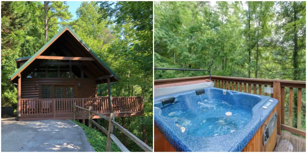 Affordable Cabin Airbnb In Tennessee Has A Hot Tub And Forest
