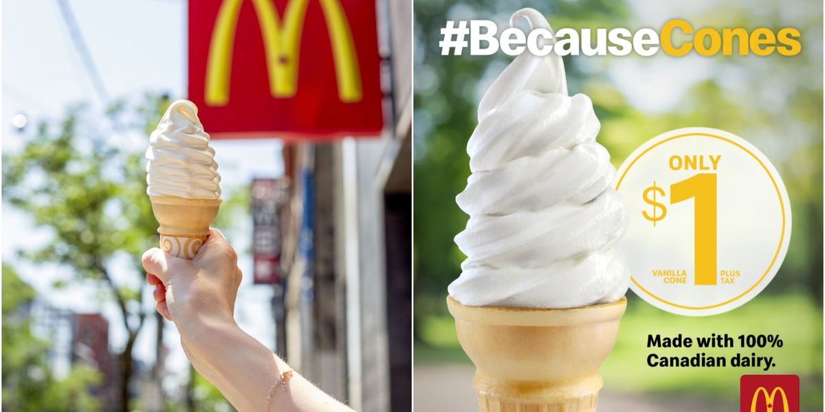 McDonald's Canada 1 Cones Are Making A Comeback Just In Time For