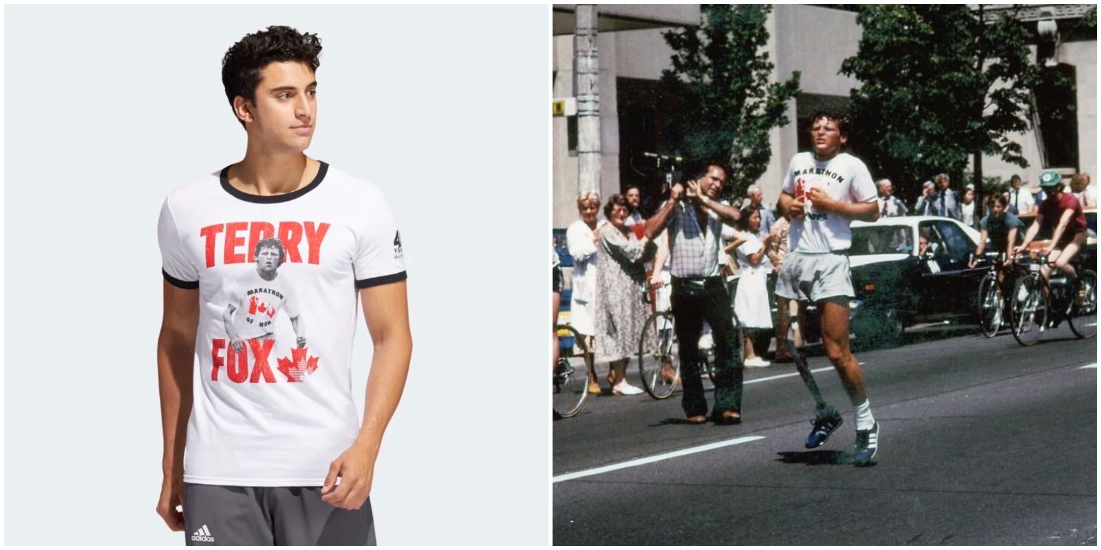 terry fox t shirt adidas