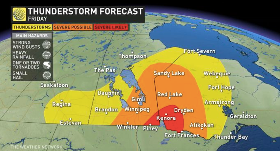 Ontario's Weather Forecast Is Calling For Hail & Possible Tornadoes On