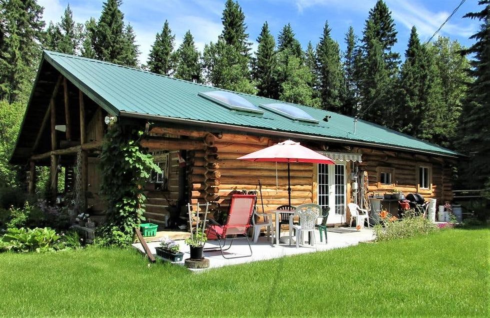 This Enchanting Cabin For Sale In Alberta Is On 9 Acres Of Land & Is
