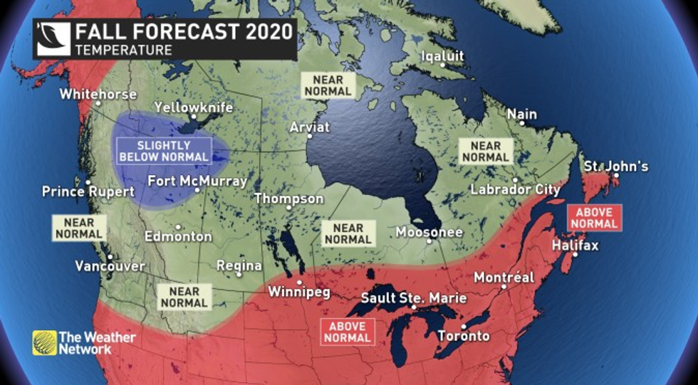 Ontario's Fall Forecast For 2020 Just Came Out & It's Going To Be Warm