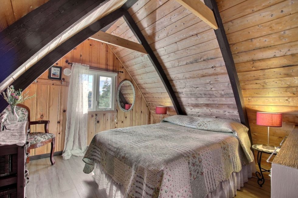 Maison à vendre en Gaspésie qui donne sur le Rocher Percé et l'île