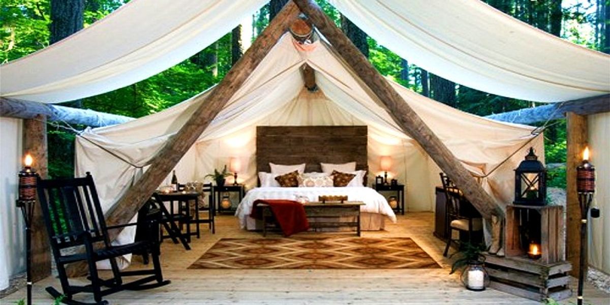 glam camp tent