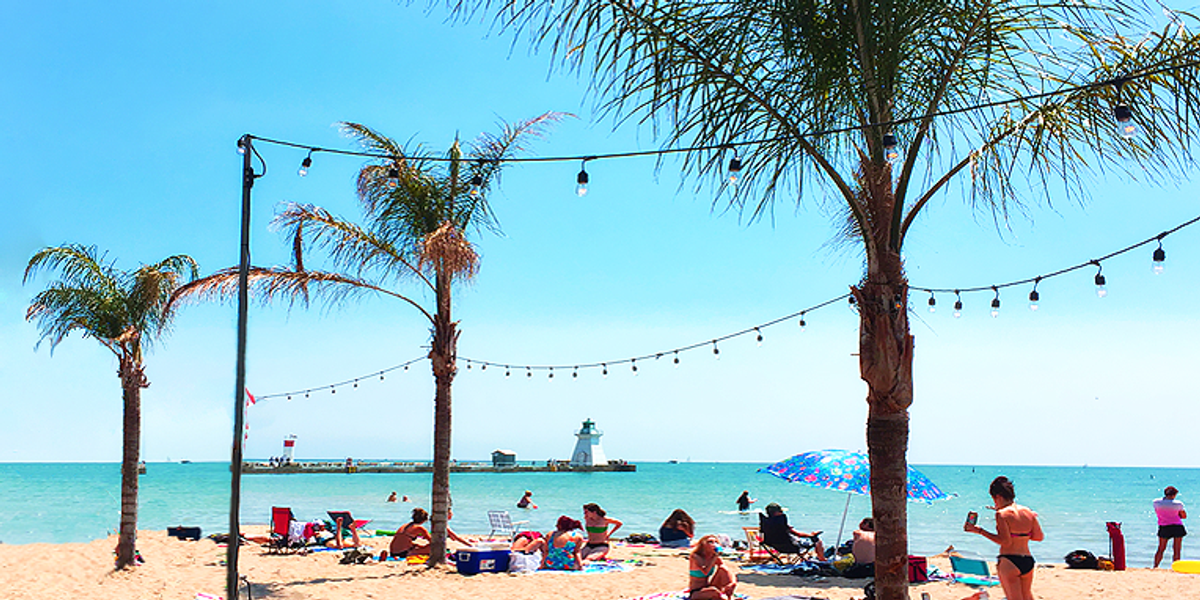 This Ontario Beach With Real Palm Trees Will Make You Feel Like You're