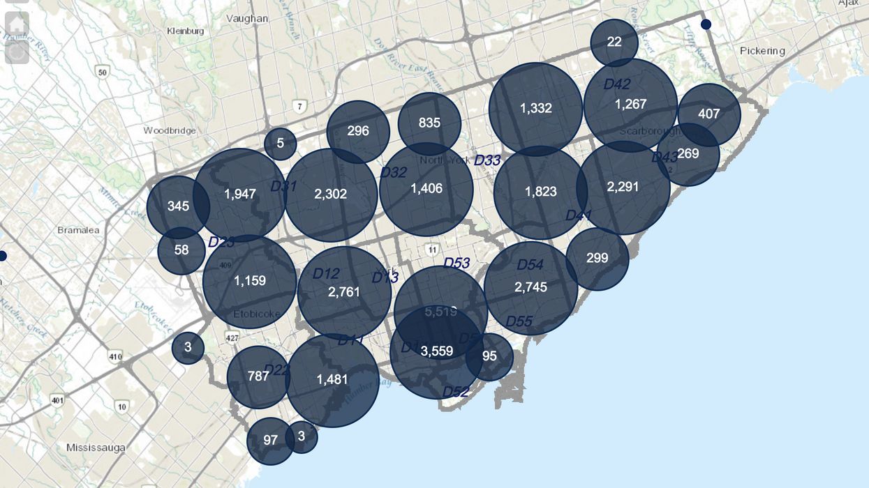 Toronto Police Made An Interactive Map Showing Crime Statistics In Each