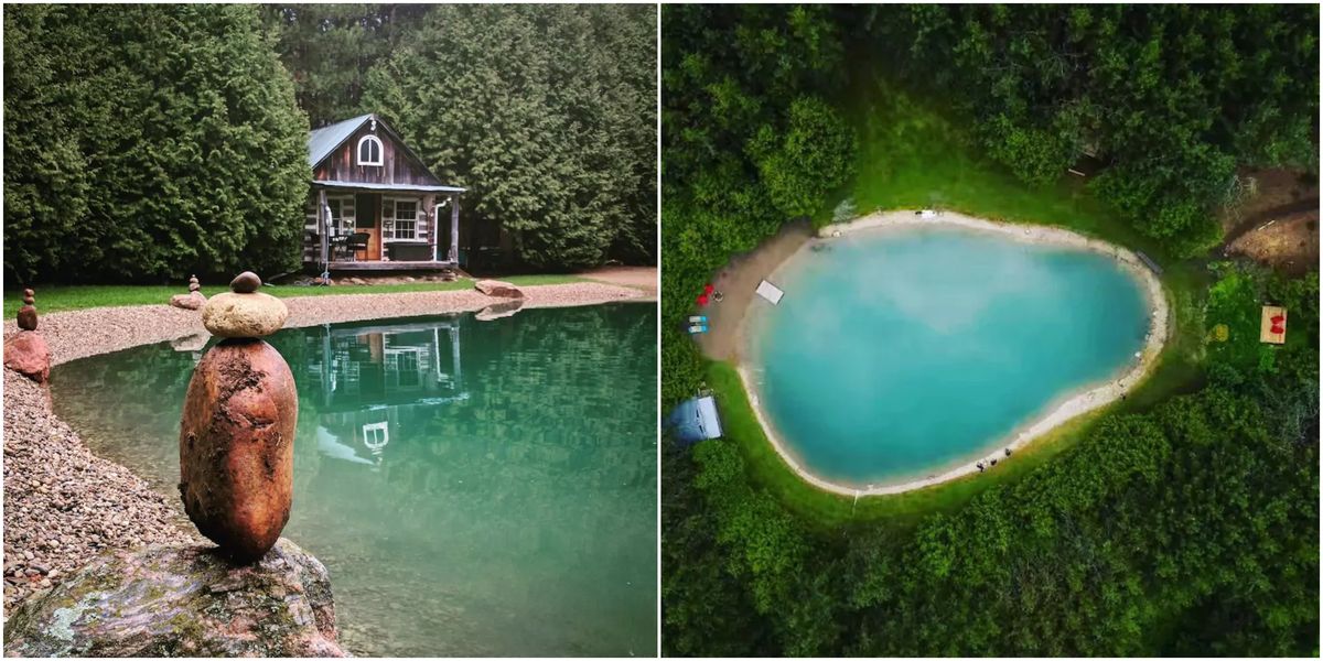 Amazing Airbnb In Ontario Includes A Private Clear Blue Pond Narcity