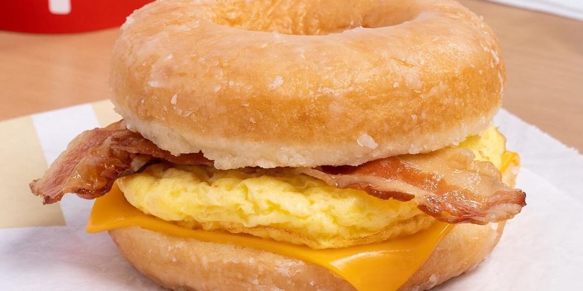 Tim Hortons Just Released A New Breakfast Sandwich With 2 Donuts