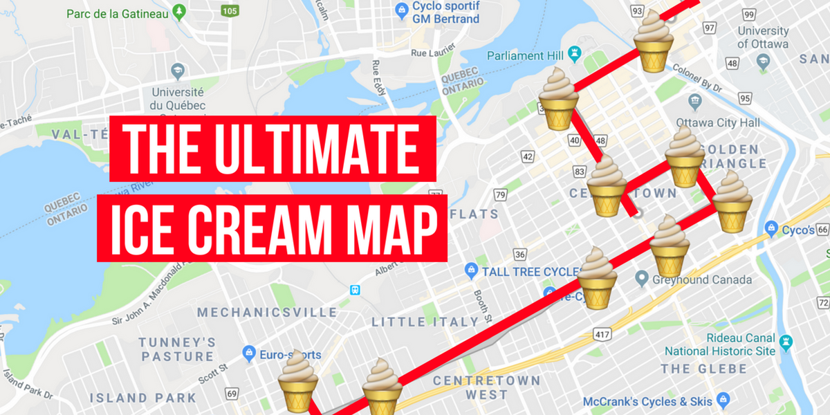 This Map Will Take You To The Best Ice Cream Spots In Ottawa Narcity