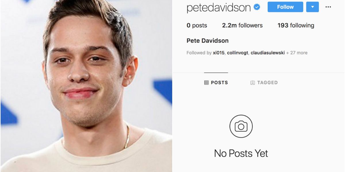 Here's Why Pete Davidson Just Deleted His Instagram Account Narcity