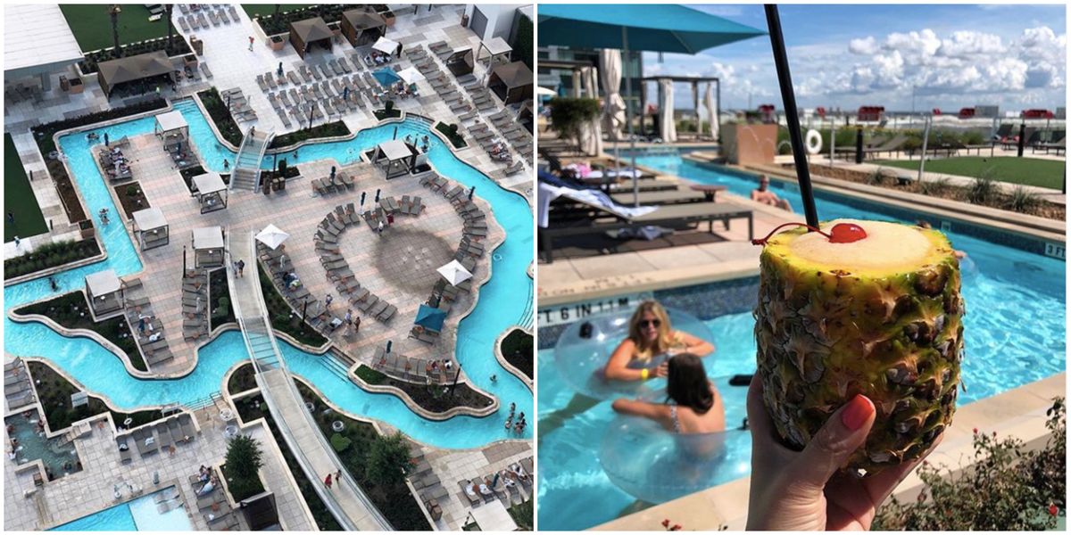The Marriott Marquis Houston's Giant TexasShaped Pool Is Perfect For