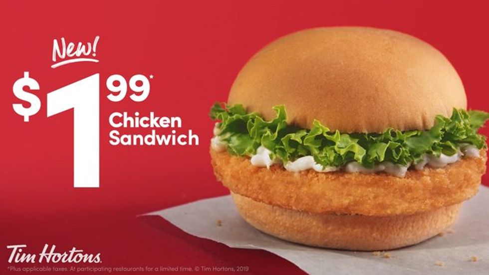 New Tim Hortons Sandwich Is The Cheapest One On Their Canadian Menu