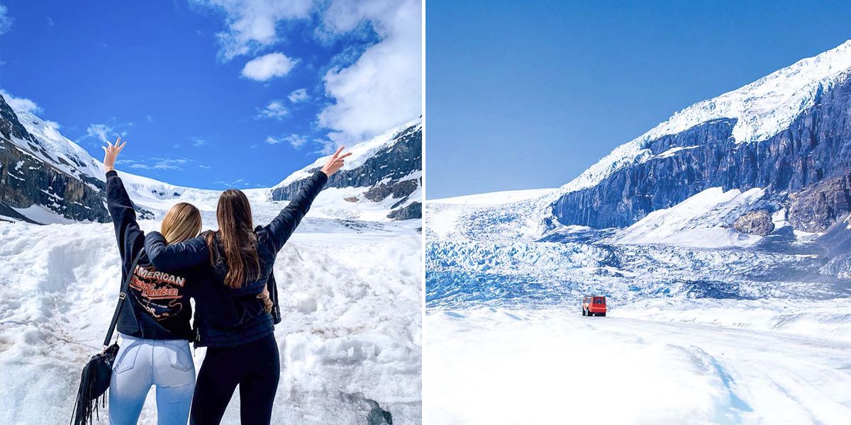 Alberta's Glacier Bus Tour Has You Exploring A Winter Wonderland Near