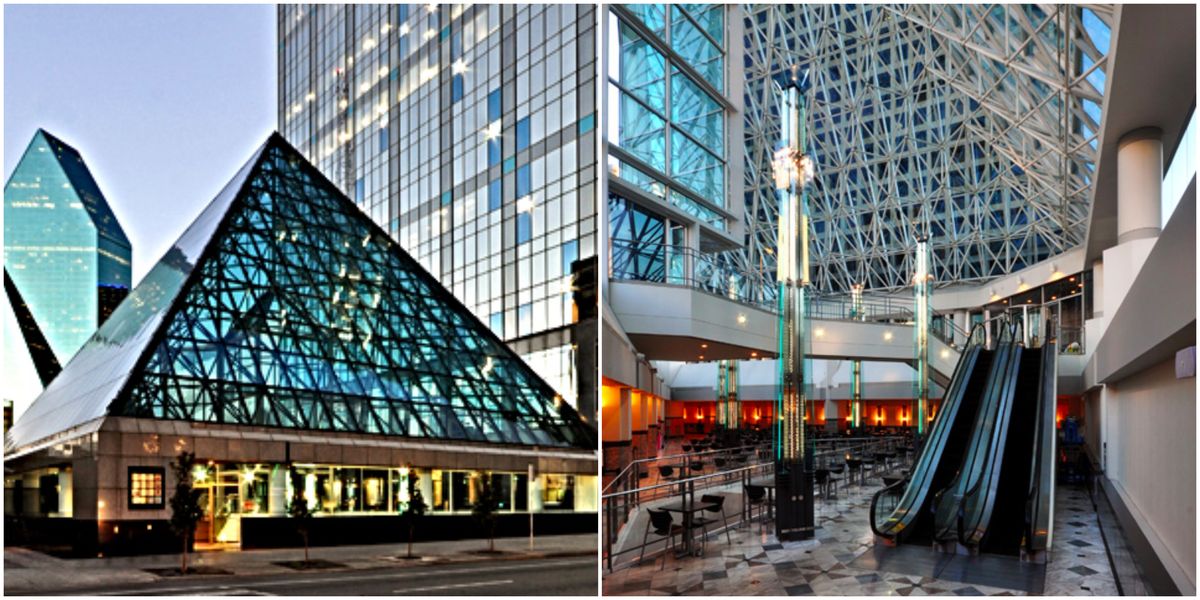 Crystal Court Is A Glass Pyramid In Downtown Dallas Narcity