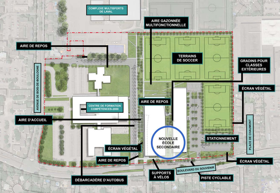 Une nouvelle école secondaire à Laval en construction Narcity