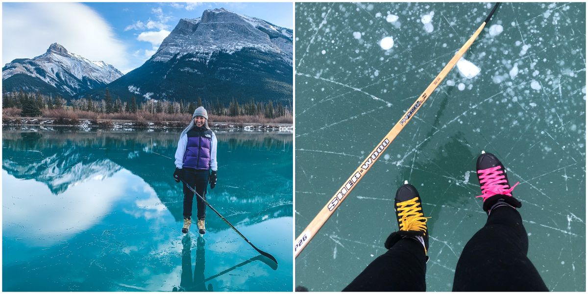 Skating In Alberta 6 Bright Blue Frozen Lakes That You Can Glide
