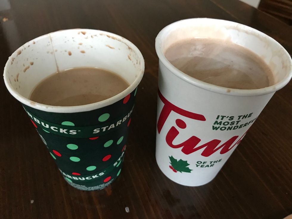 Starbucks Peppermint Hot Chocolate vs Tim Hortons Candy Cane This Is