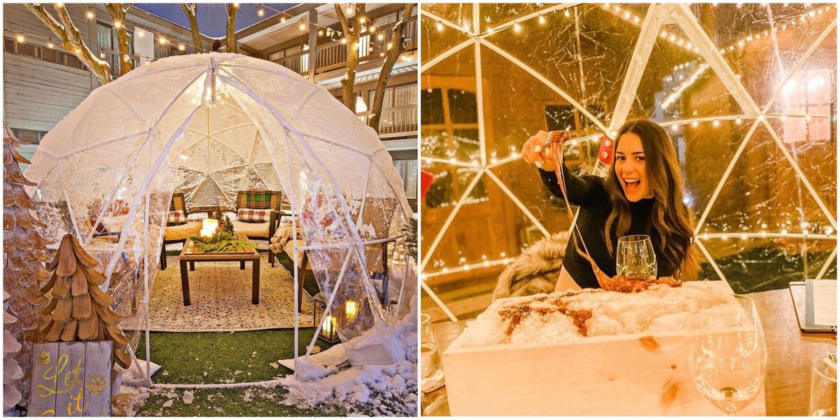 Ontario's Snow Globe Dining Lets You Enjoy A Meal In A Winter