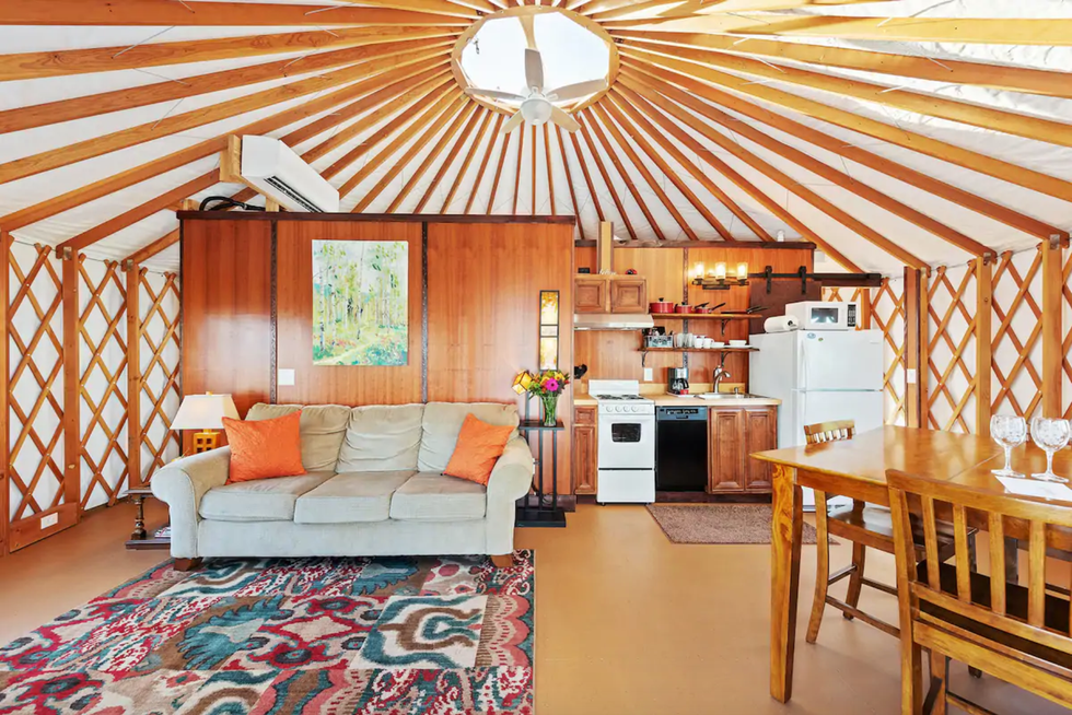 This Yurt Rental On The Edge Of A Mountain Has Amazing Valley