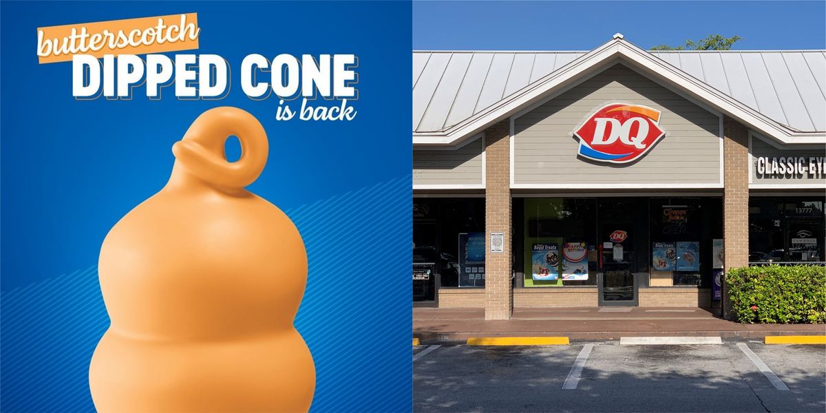 Dairy Queen Butterscotch Dipped Cone Is Back In Canada Narcity