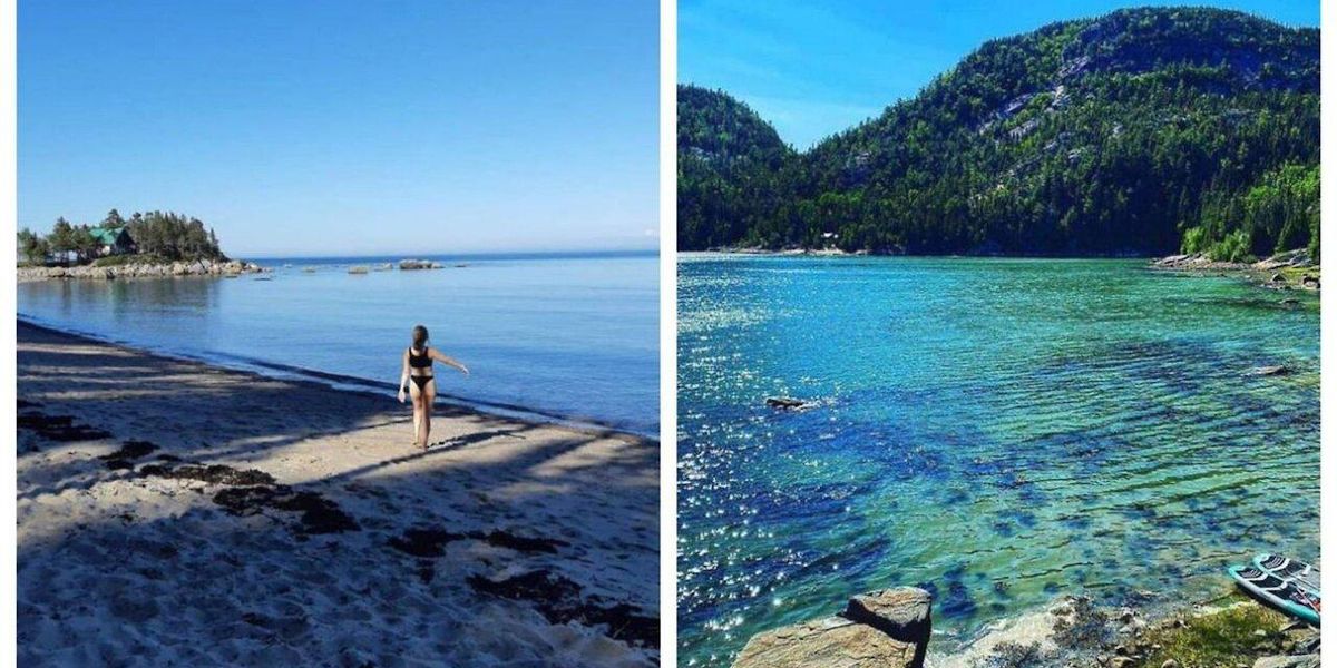 Eau bleu turquoise au Québec ? La BaiedesRochers a une plage secrète