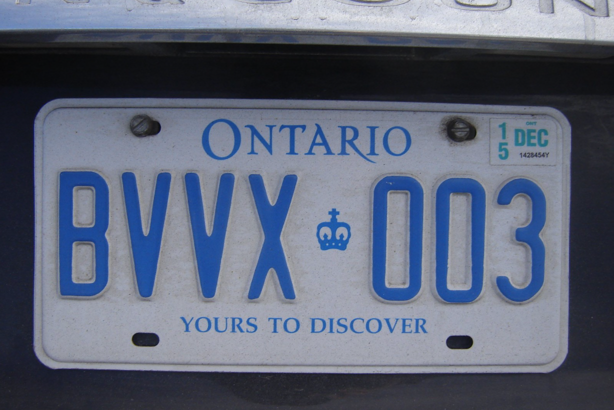 Expired Ontario Plate Stickers & Driver's Licences Officially Need To
