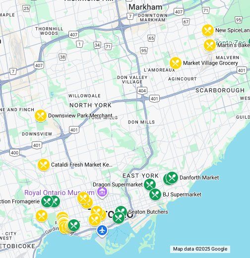 Toronto Independent Stores - Google Maps