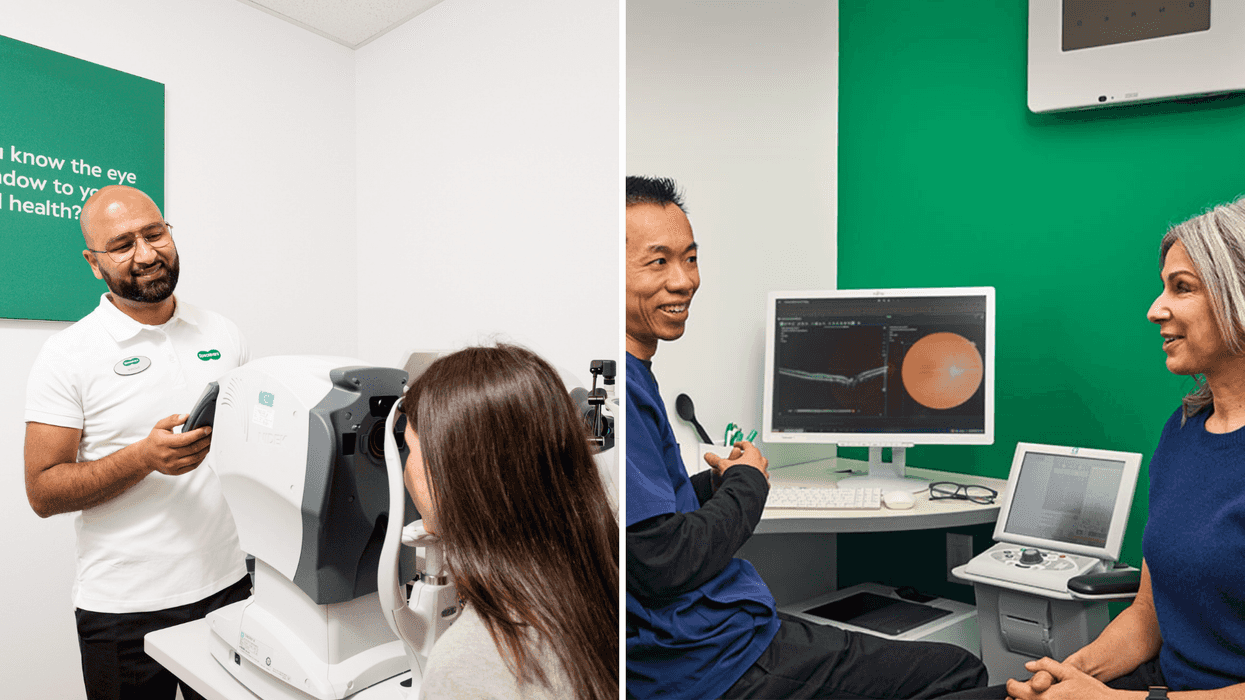 Eye exam consultation