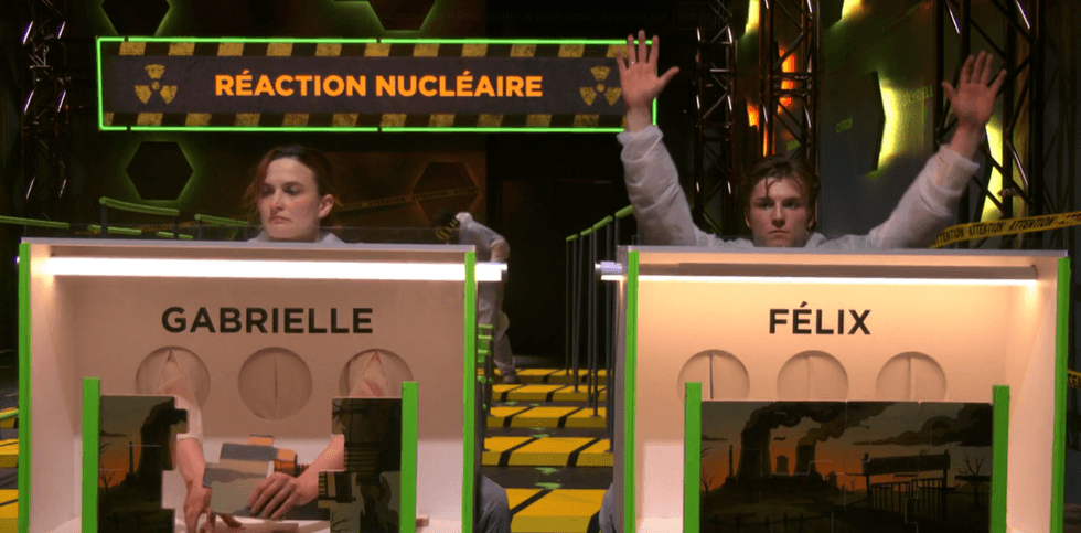 F\u00e9lix Dolci lors de sa victoire au v\u00e9to argent \u00ab R\u00e9action Nucl\u00e9aire \u00bb \u00e0 Big Brother C\u00e9l\u00e9brit\u00e9s.