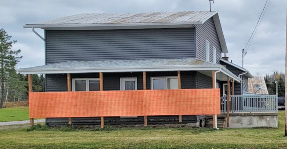 Fa\u00e7ade de la maison.