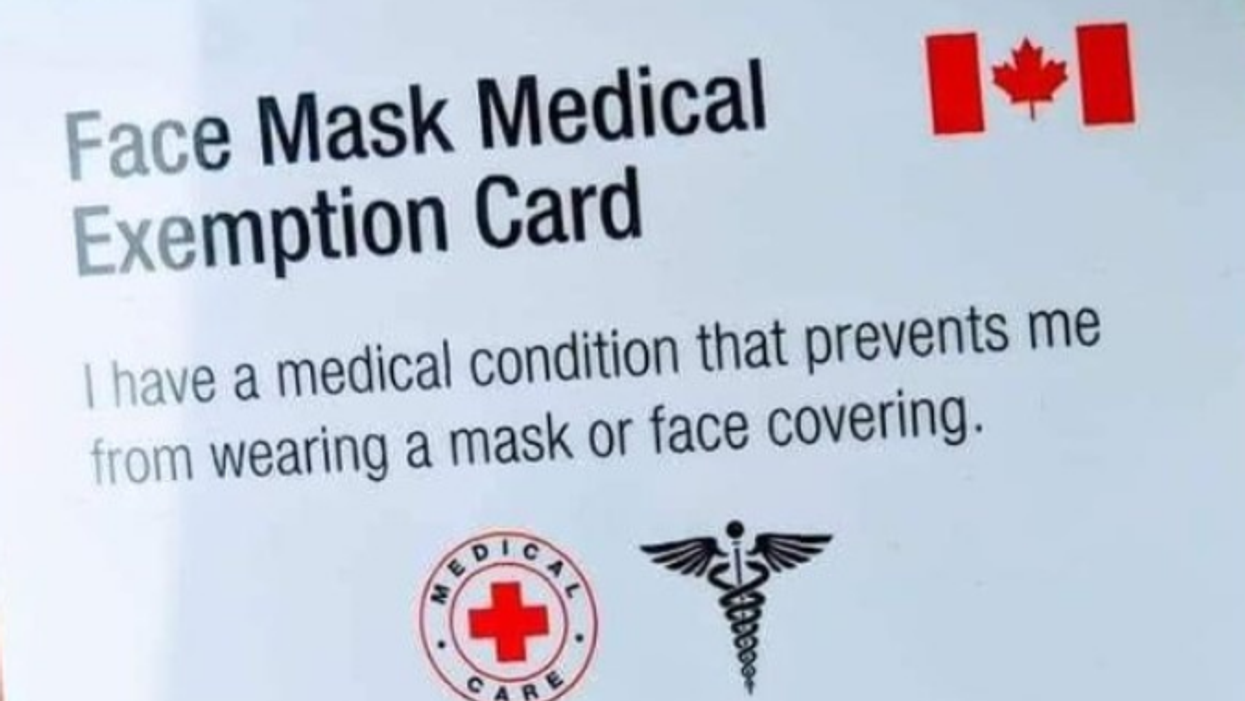 Face Mask Exemption Cards Are Totally Fake So Don't Be Fooled, Say Health Staff
