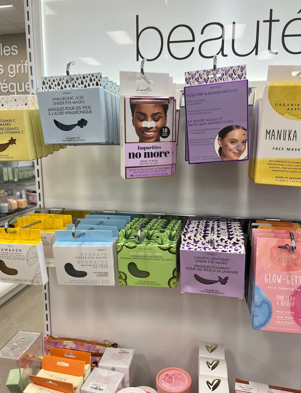 Face masks at Winners, Canada.