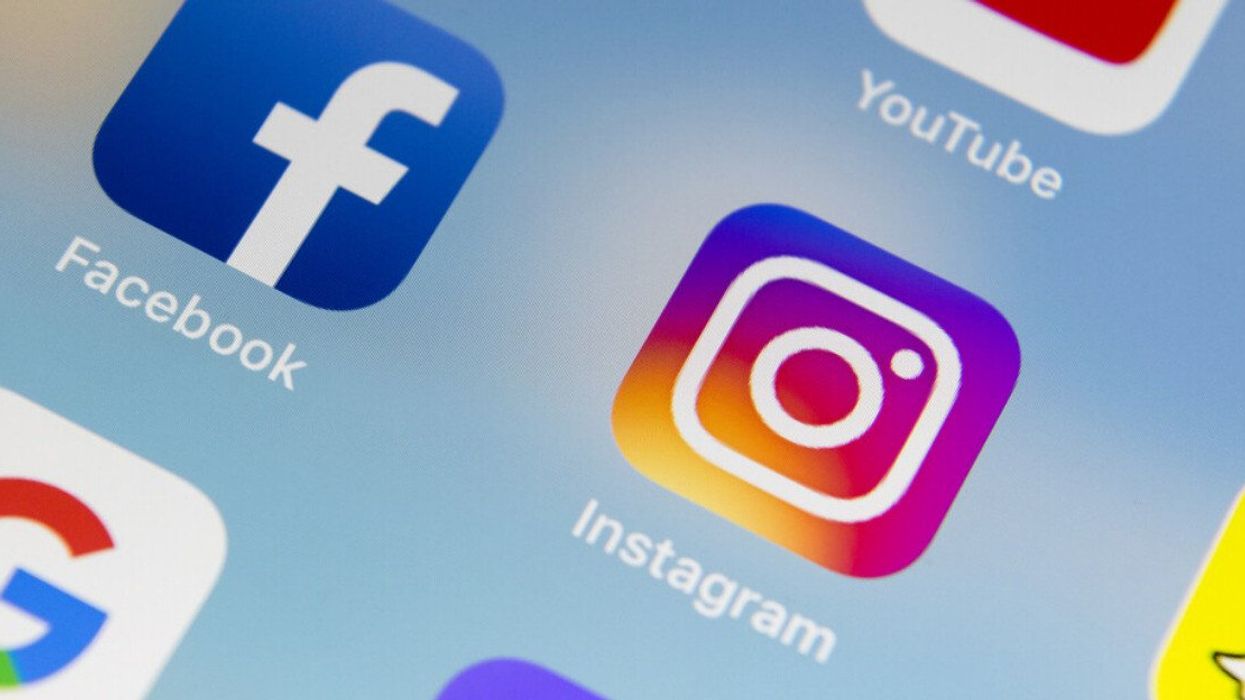 Facebook and Instagram apps on a screen.