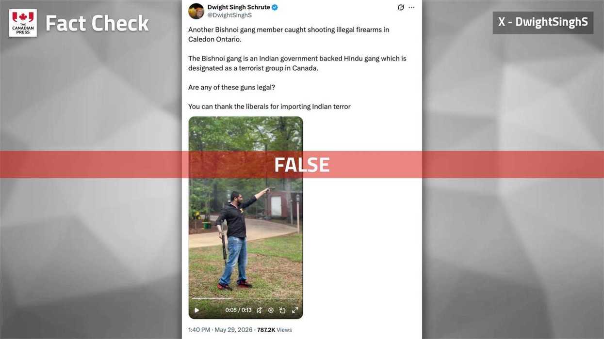 Fact File: Gun video doesn't show Ontario gangster