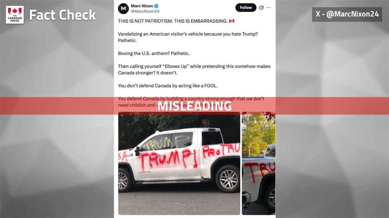 Fact File: Truck vandalism not 'elbows up' action