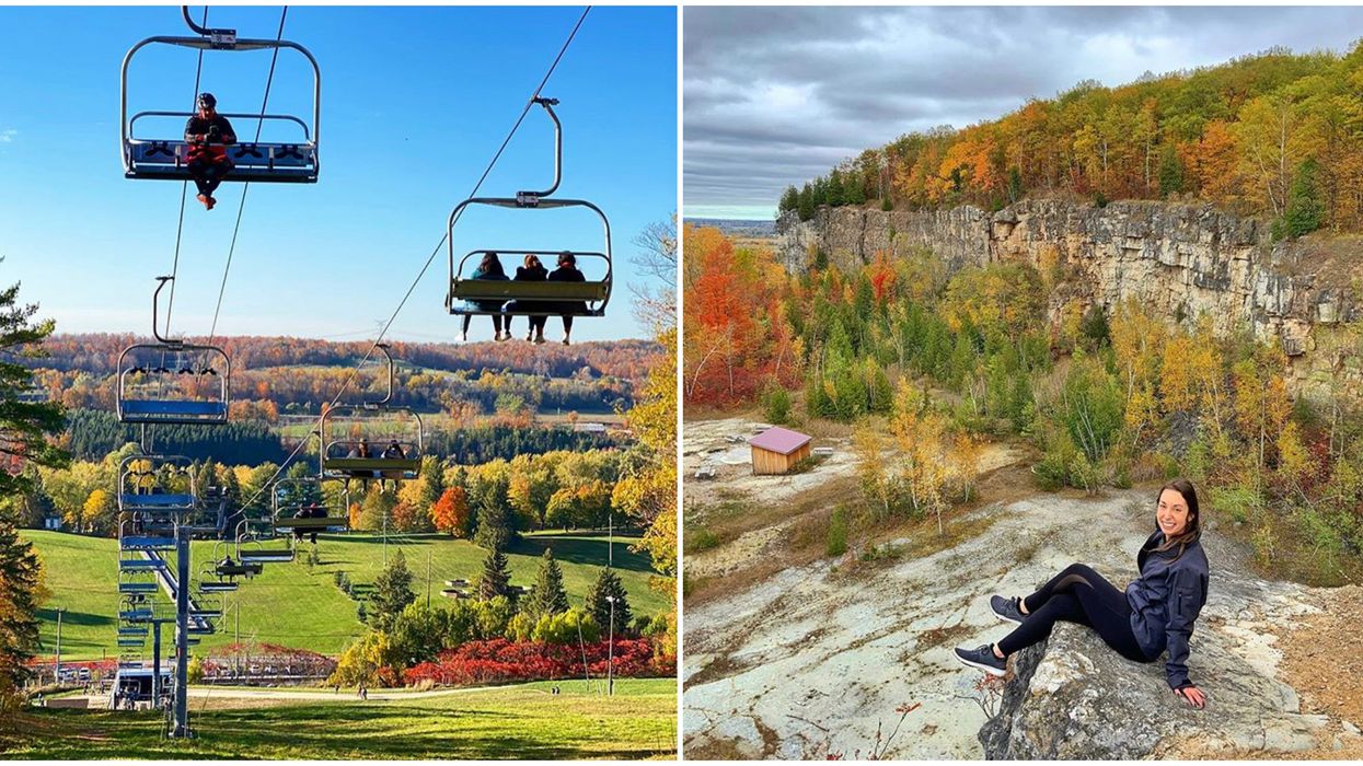 Fall Colours Chairlift Near Toronto Will Sweep You Along A Vibrant Escarpment