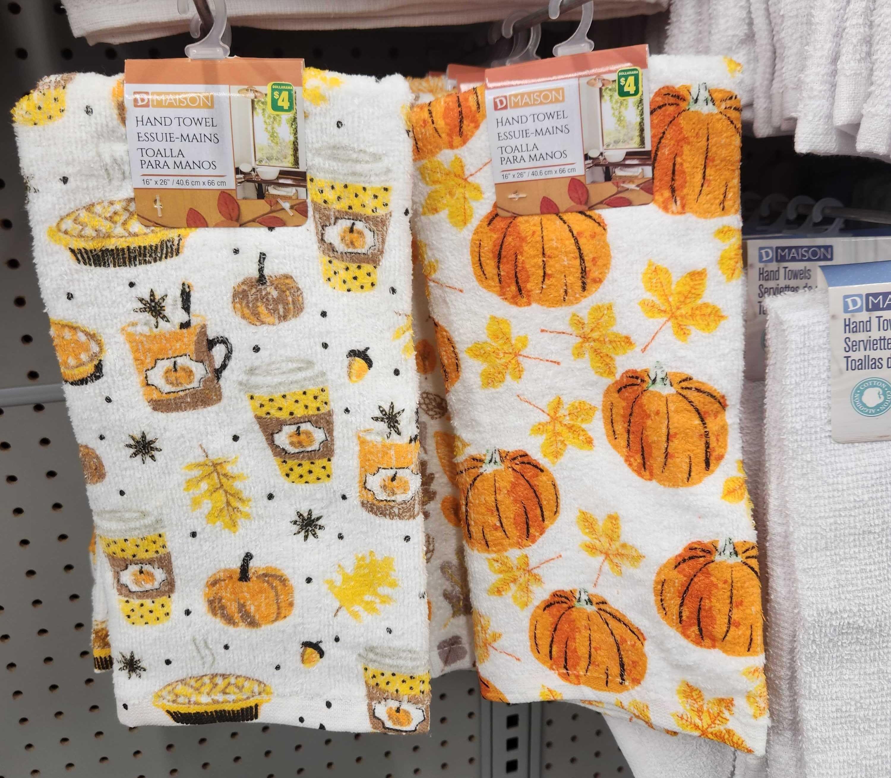 Fall hand towels.