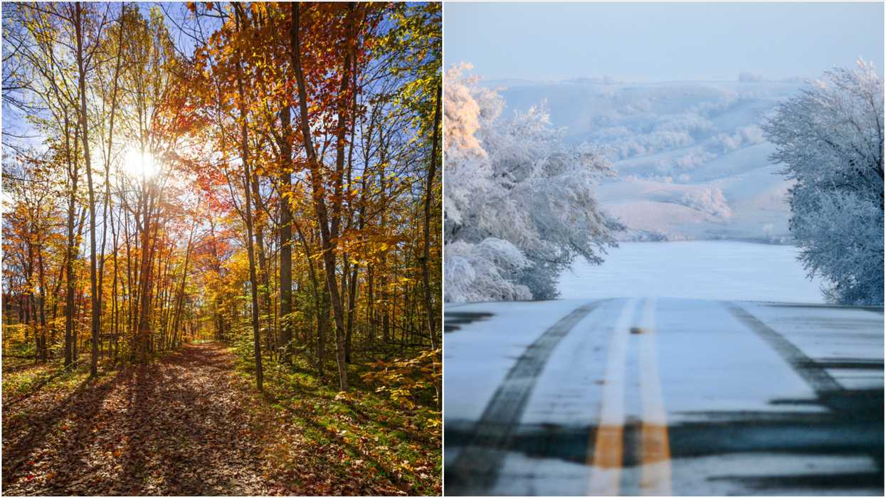 Fall In Canada Is All Over The Place With A 35 C Difference Between The Hot & Cold Spots
