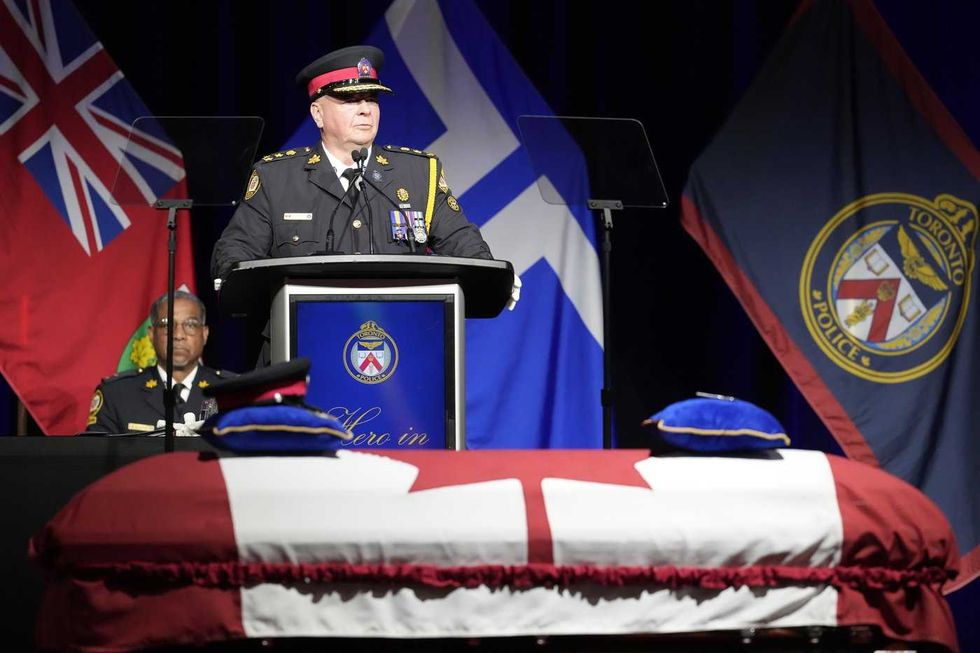 Family, officials mourn Toronto officer at funeral