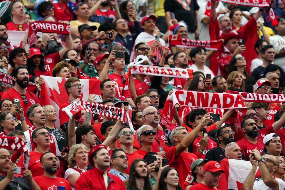 Fans celebrate Canada win against South Africa