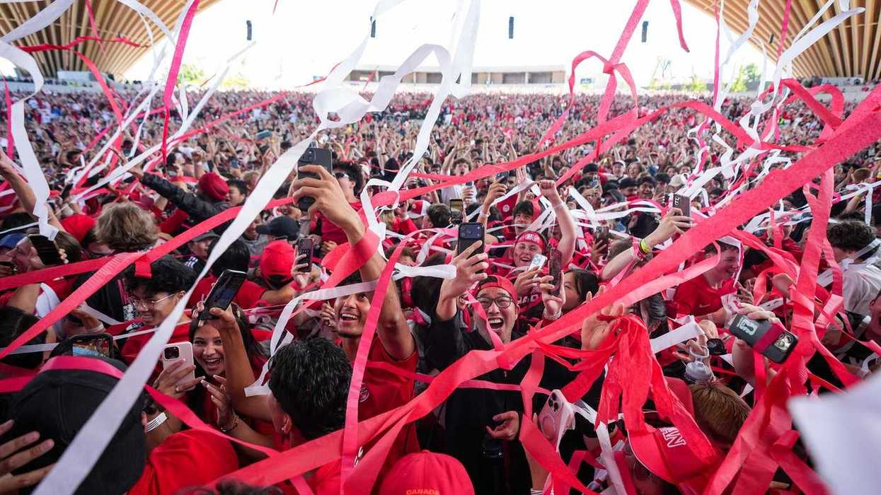 Fans celebrate Canada win against South Africa