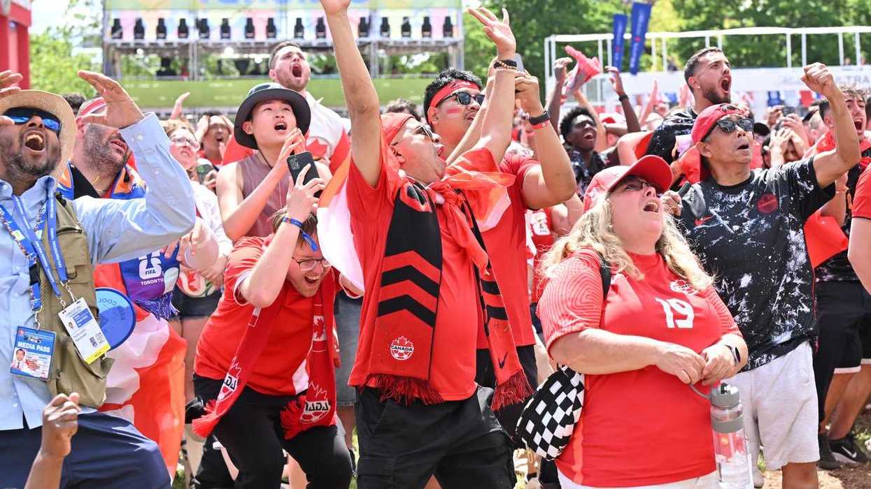 Fans gather in halls, parks to watch World Cup