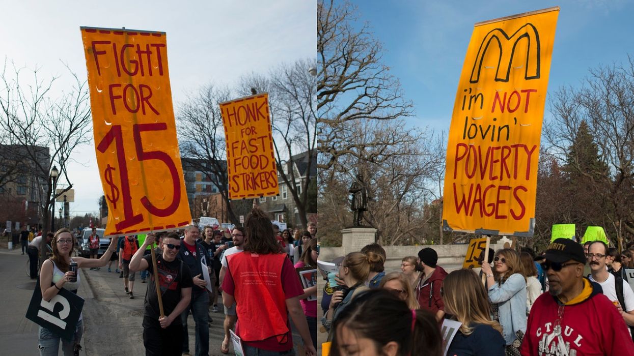 Fast Food Strike McDonald's Wendy's Burger King Fight For $15