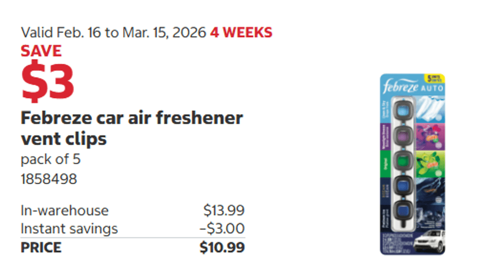 Febreze car air freshener