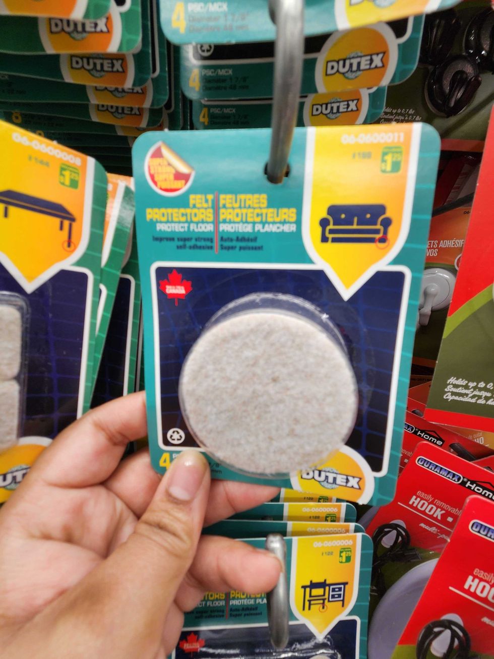 Felt protectors at Dollarama.