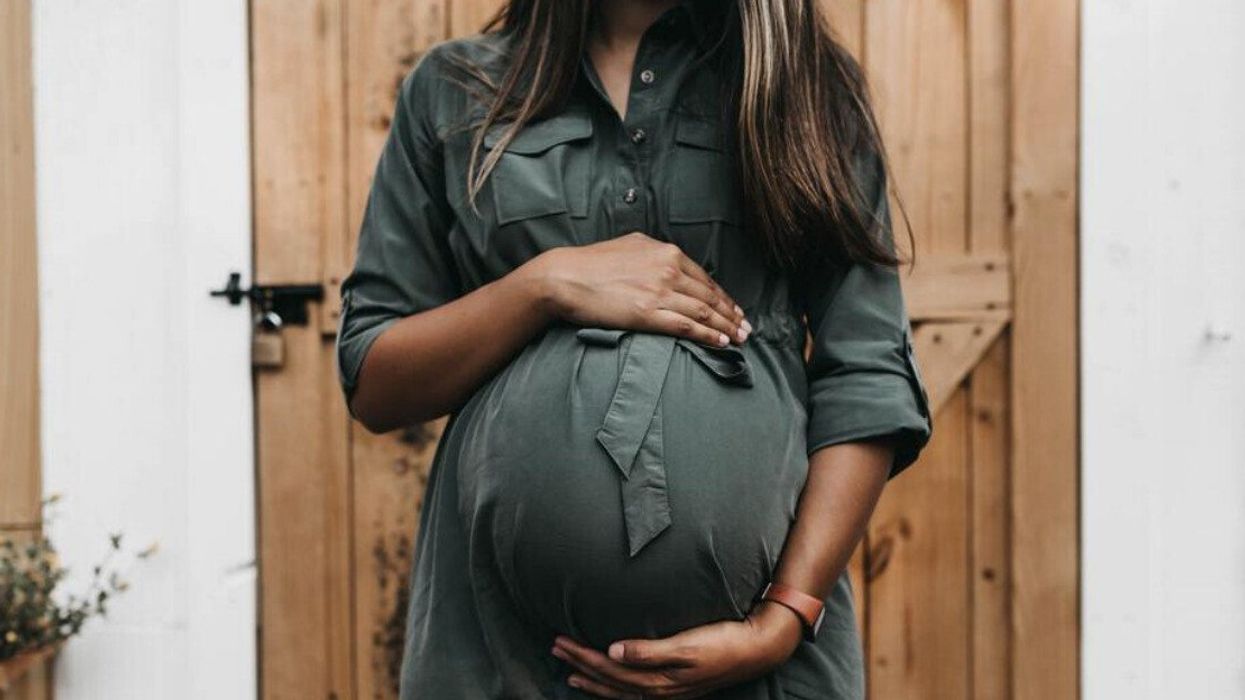 Femme enceinte.