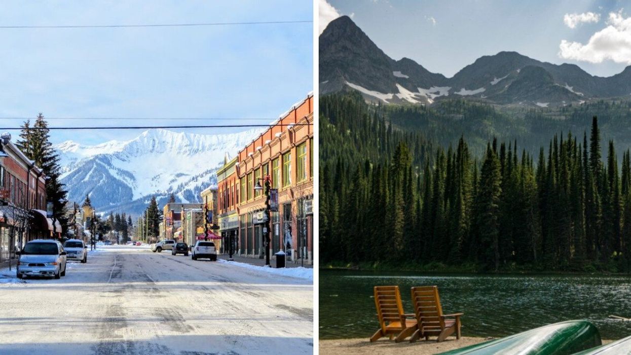 Fernie, B.C. Right: Island Lake Lodge in Fernie, B.C.