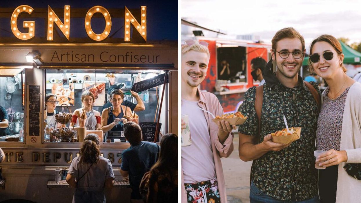 Festival de foodtrucks Les Premiers Vendredis à Montréal.