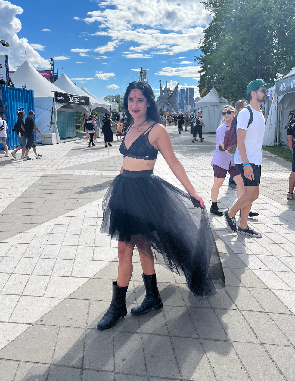 Festivali\u00e8re \u00e0 Osheaga 2022.